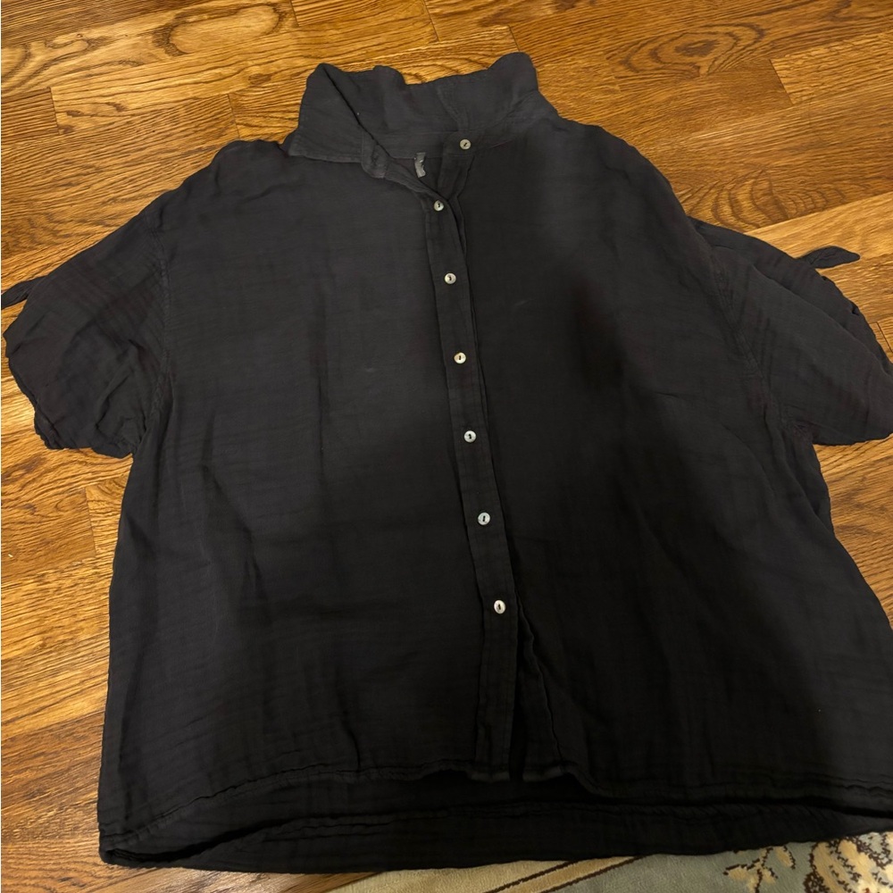 Boutique black cotton top
